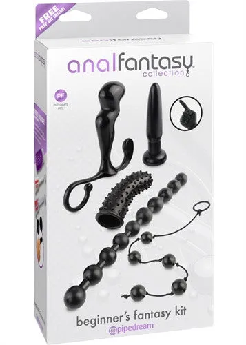 Anal Pipedream Anal Fantasy Collection Beginners Fantasy Kit Black