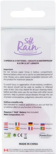 BMS Factory Anal | Soft Rain Power Bullet 3 Inch Breeze Coated 7 Function - Lavender BMS Factory Anal | Soft Rain Power Bullet 3 Inch Breeze Coated 7 Function - Lavender