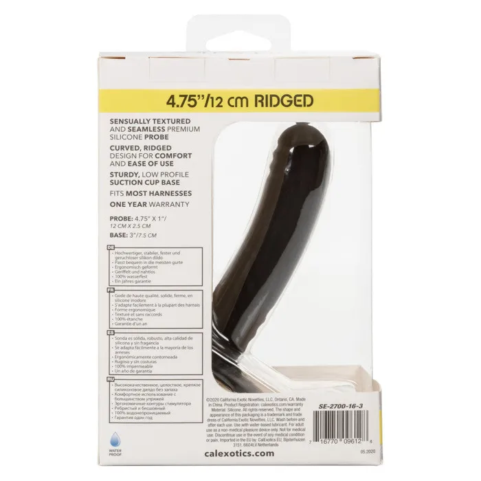 Boundless Ridged - 4.75 Inch - Black | CalExotics Anal