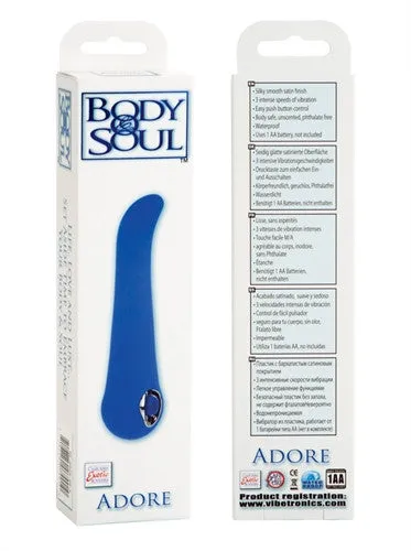 California Exotic Novelties Vibrators | Body and Soul Adore - Blue California Exotic Novelties Vibrators | Body and Soul Adore - Blue
