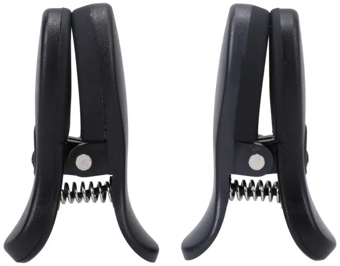 Merci - Vibro Grippers - Wireless Vibrating Nipple Clamps With Rechargeable Case - Black | Doc Johnson Female Sex Toys
