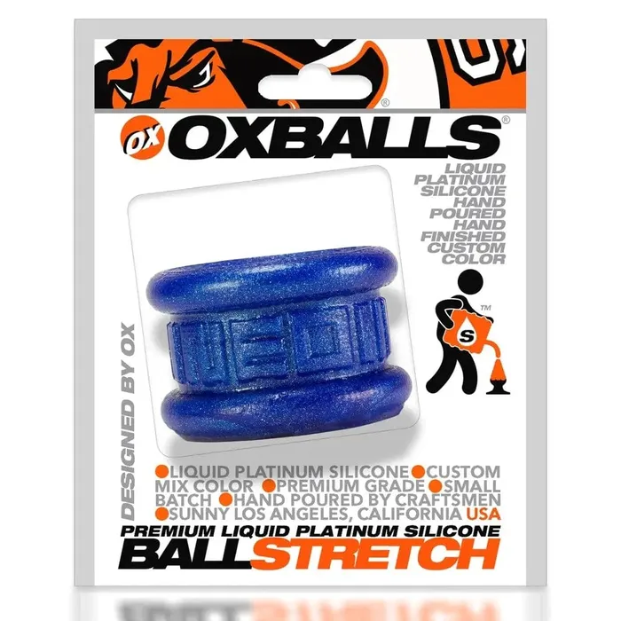 OXBALLS Female Sex Toys OxBalls Neo Short BallStretcher Blueballs Metallic