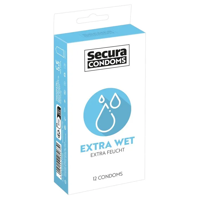 Secura Kondome Male Sex Toys Secura Condoms 12 Pack Extra Wet
