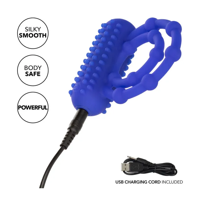 10 Bead Maximus Rechargeable Cock Ring | California Exotic Male Sex Toys