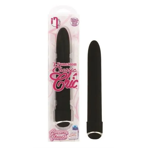 7 Function Classic Chic 6 Inches Vibe Black CalExotics Vibrators