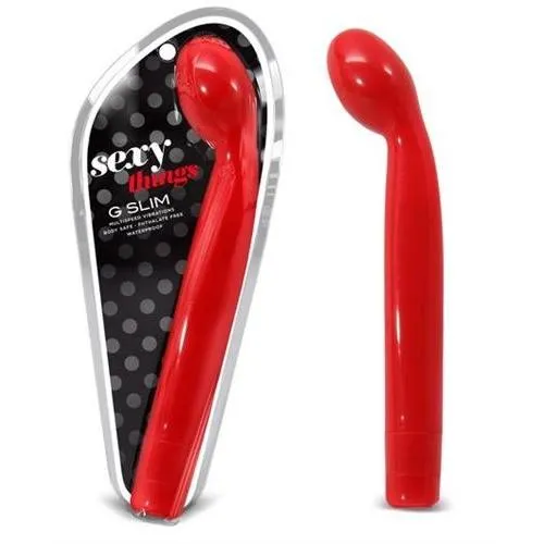 Anal Blush Novelties Sexy Things G Slim Scarlet Red