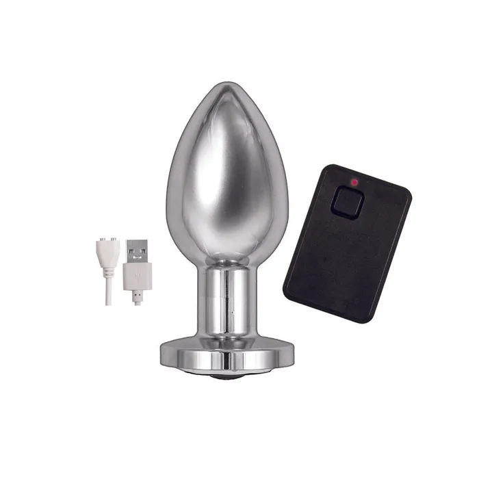 Anal | Nasswalk Toys Ass Sation Remote Vibrating Butt Plug Silver