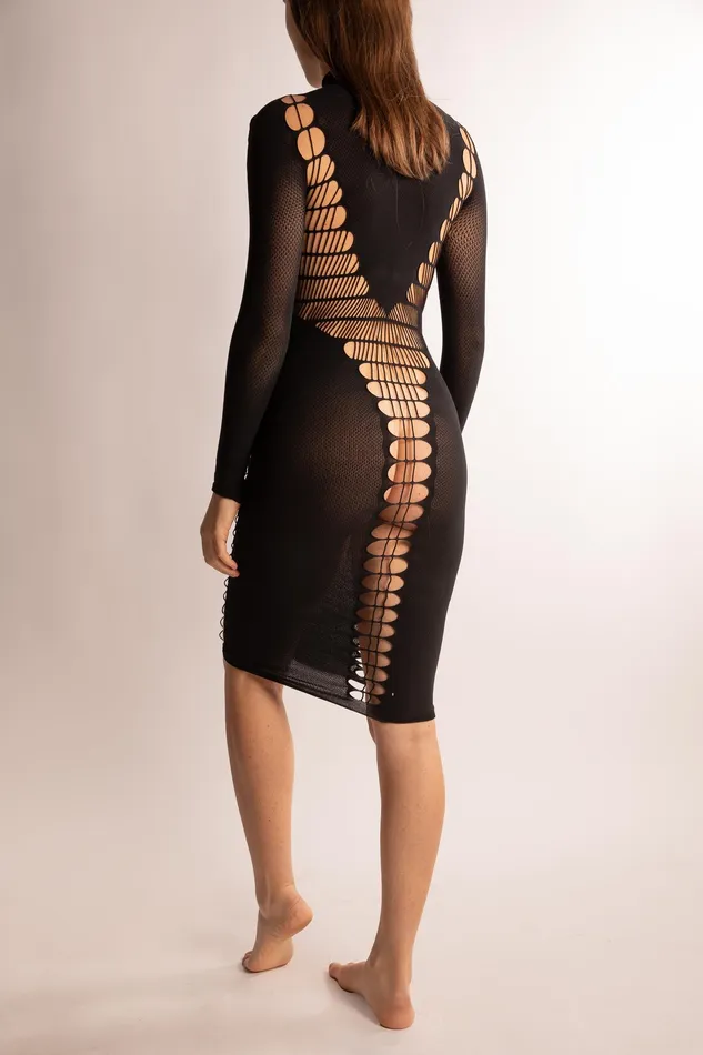 Carme Vestito Dolcevita Nero | SHOTS Vibrators