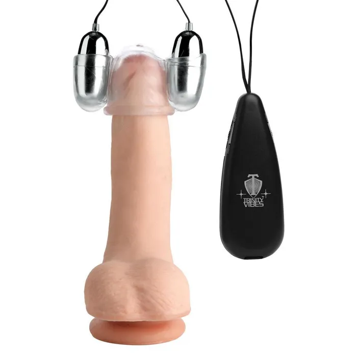 Clear Multi Speed Vibrating Head Teaser XR Brands Trinity Vibes Vibrators