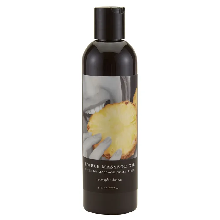 Couples Earthly Body Edible Massage Oil 8 Oz Pineapple