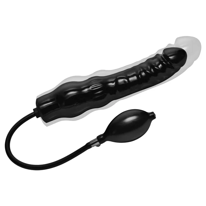 Dildos Inflatable 11 Inch Super Dong Black XR Brands Trinity Vibes