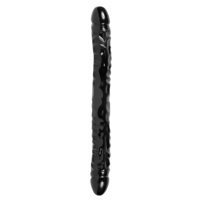 Dildos Jr Veined Double Header 12 Inch Bender Dong Black Doc Johnson