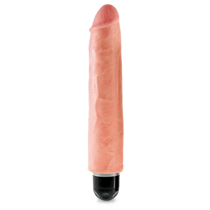 Dildos Pipedream King Cock 10 Vibrating Stiffy Flesh