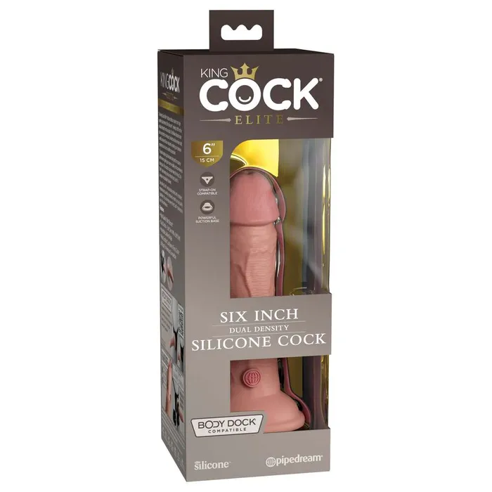 Dildos | PipeDream King Cock Elite 6 Inch Dual Density Dildo Caramel Dildos | PipeDream King Cock Elite 6 Inch Dual Density Dildo Caramel