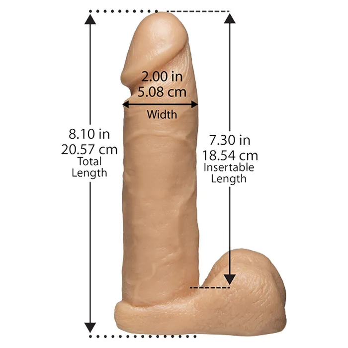 Dildos | VacULock 8 Inch Realistic Cock Attachment Flesh Pink - Doc Johnson Dildos | VacULock 8 Inch Realistic Cock Attachment Flesh Pink - Doc Johnson