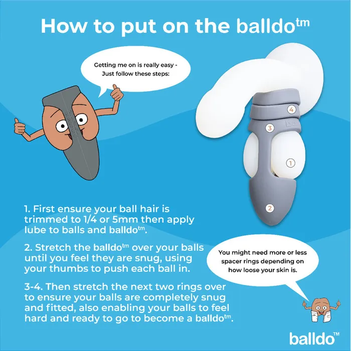 Dildos | Various Toy Brands Balldo The Worlds First Ball Dildo Steel Grey