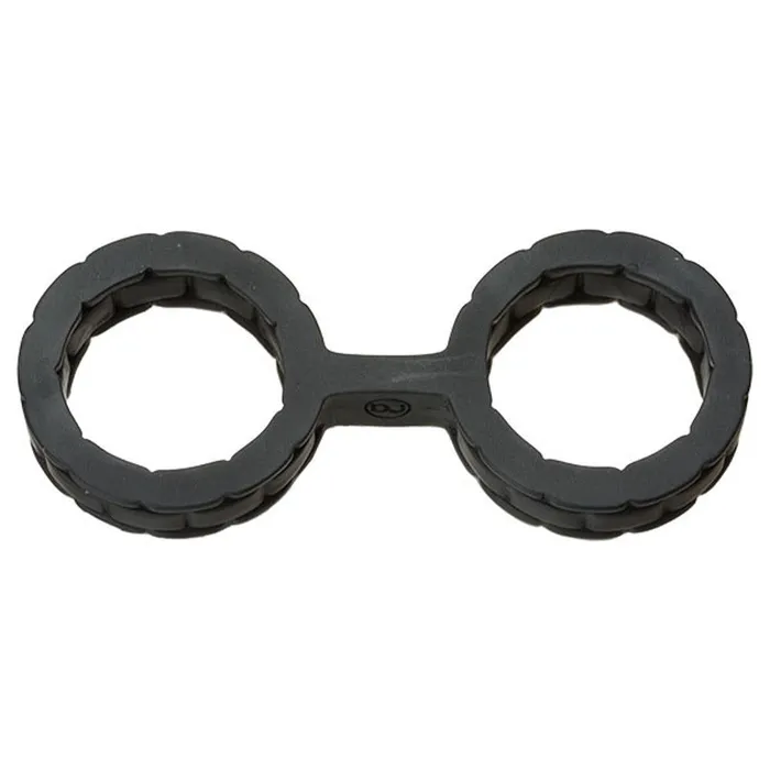 Doc Johnson Restraints Japanese Bondage Silicone Cuffs Small Black