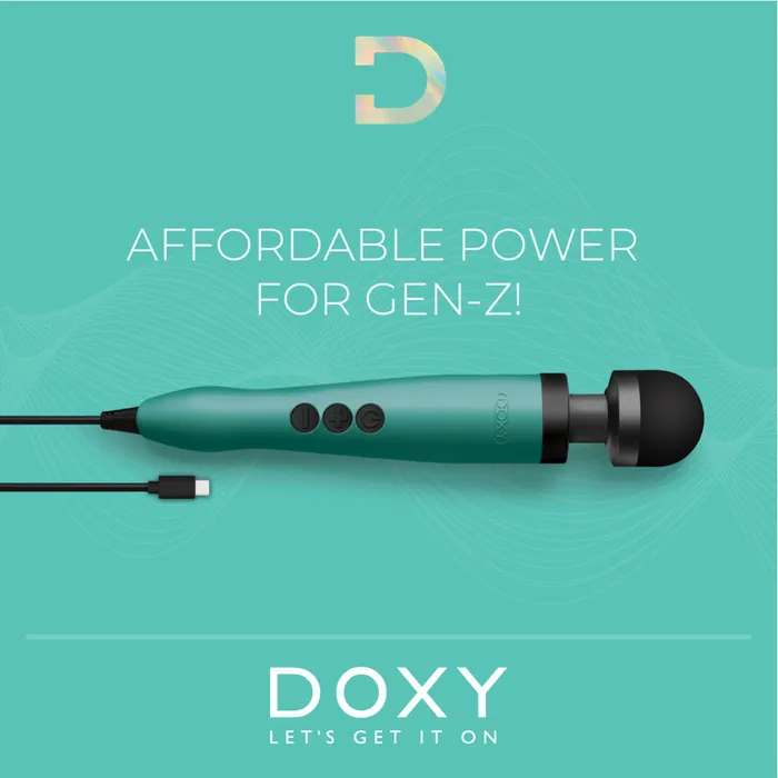 Doxy Wand 3 Turquoise USB Powered | Doxy Wand Massagers Vibrators