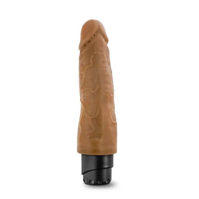 Dr Skin Cock Vibe 14 8 Inch Vibrating Cock Mocha Blush Novelties Dildos