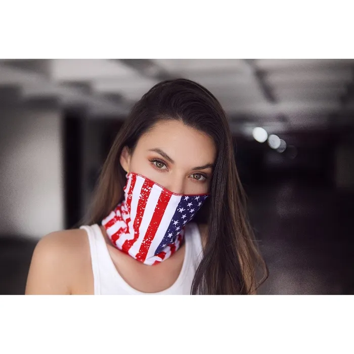 Face Neck Bandana Usa Print One Size Mapale Teddies And Bodies