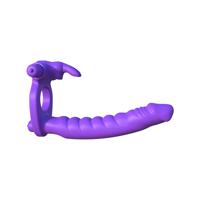 Fantasy CRingz Silicone Double Penetrator Rabbit Purple Pipedream Vibrators
