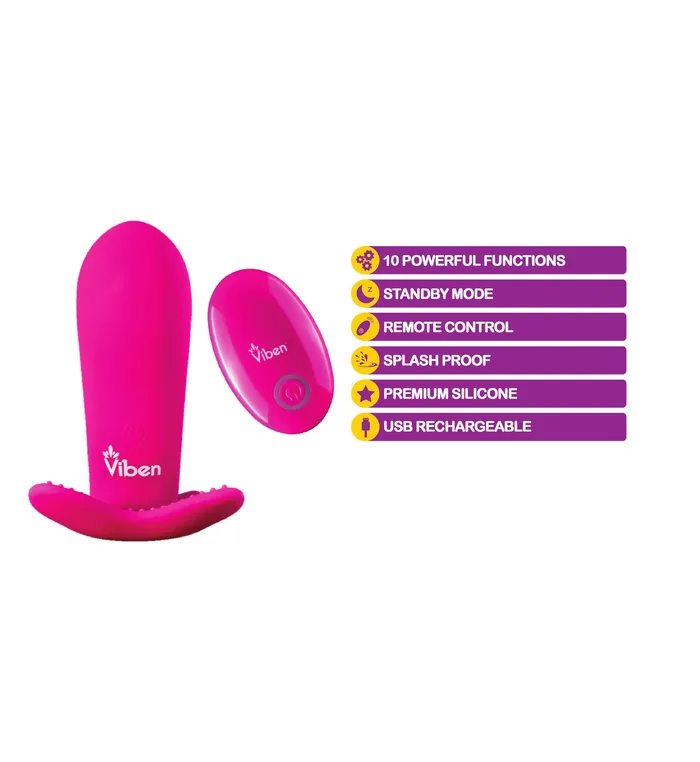 Female Sex Toys | Intrigue - Hot Pink - Remote Control 10-Function Panty Vibe - E-Z Sensations