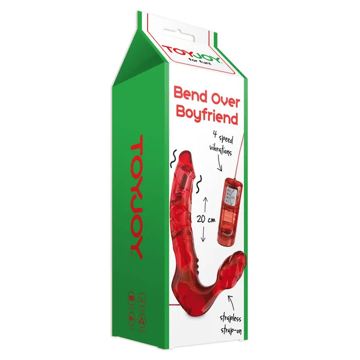 Female Sex Toys | Toy Joy Sex Toys ToyJoy Bend Over Boyfriend Strapless Strap On Red