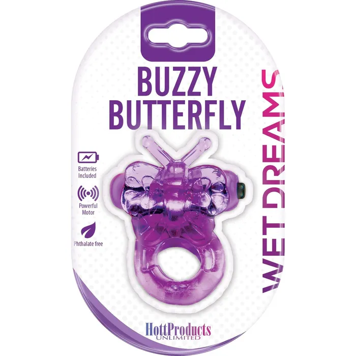 Hott Products Vibrators Purrfect Pet Buzzy Butterfly Purple