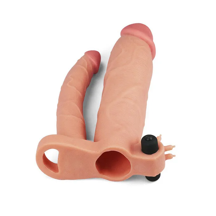 Lovetoy Dildos | Lovetoy 3 Inch Vibrating Double Extender Flesh Pink Lovetoy Dildos | Lovetoy 3 Inch Vibrating Double Extender Flesh Pink