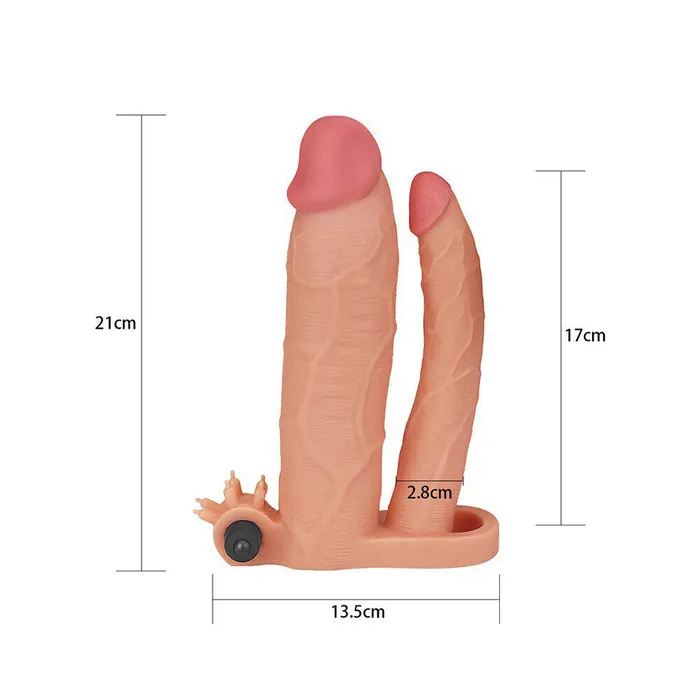Lovetoy Dildos | Lovetoy 3 Inch Vibrating Double Extender Flesh Pink Lovetoy Dildos | Lovetoy 3 Inch Vibrating Double Extender Flesh Pink