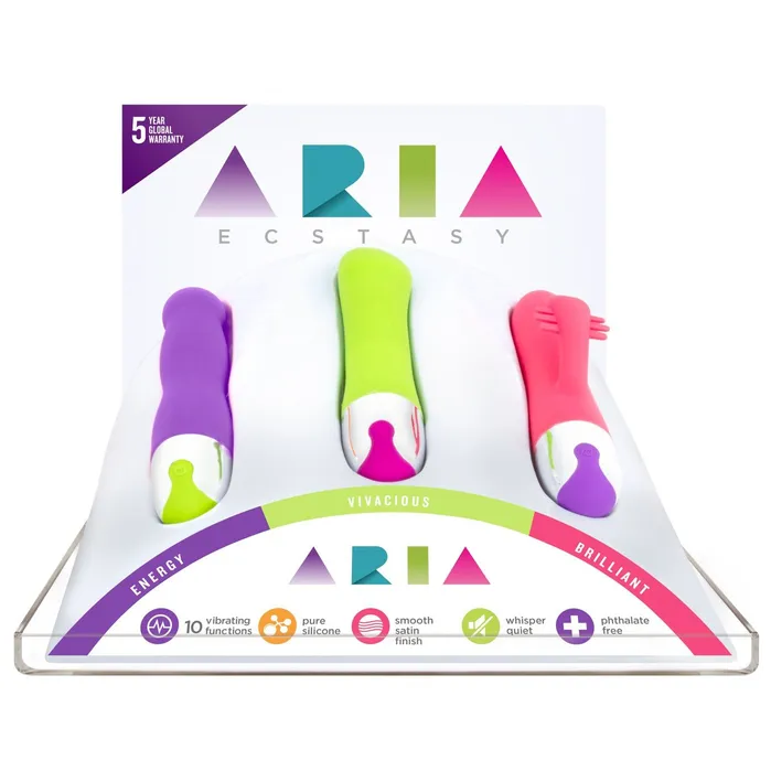 Male Sex Toys Blush Novelties Aria Large Vibes Tester Display Kit Minimum Purchase Required