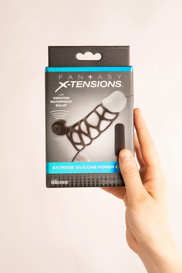 Male Sex Toys | SCALA Extreme Gabbia per Pene Vibrante Nera