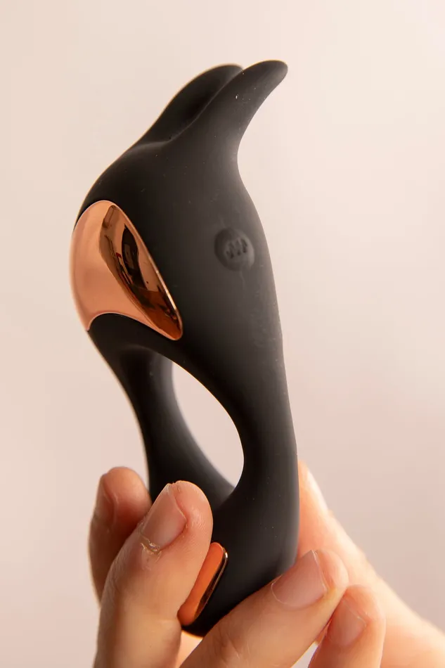 Male Sex Toys | SCALA Lotus Cock Ring Vibrante Nero