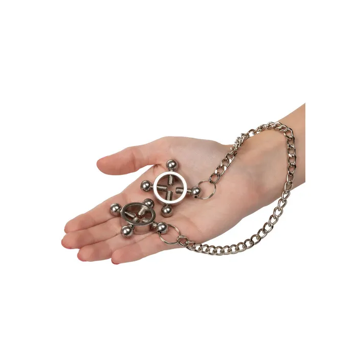 Nipple Grips 4 Point Nipple Press With Chain | California Exotic Nipple & Clitoral Toys
