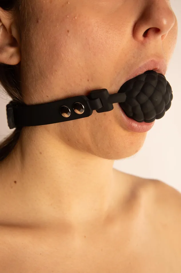 OPRODUCTS Male Sex Toys Fancy Gag Ball in Silicone