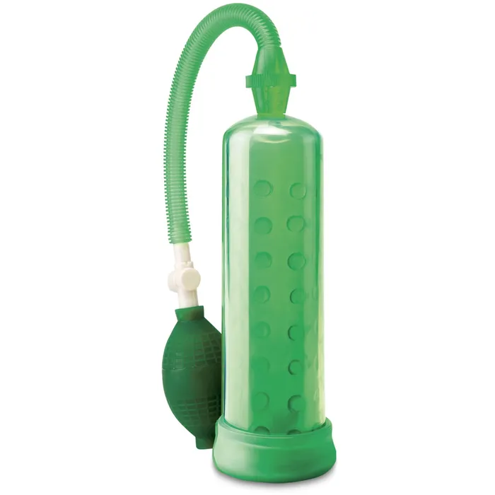 Pump Worx Silicone Power Pump Green Pipedream Male Sex Toys