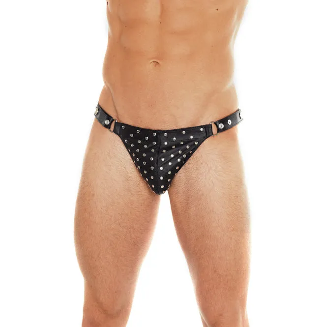 Rimba Female Sex Toys Leather Studded Brief