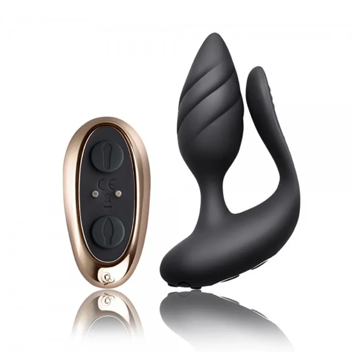 Rocks Off Cocktail Remote Control Couples Vibe Black | Rocks Off Ltd Anal