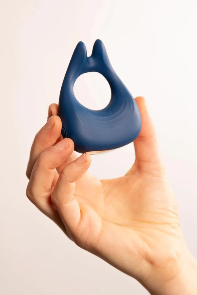 SHOTS Cock Ring Vibrante Blu Male Sex Toys