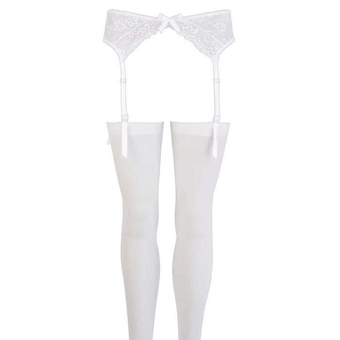 Suspender Set White | Mandy Mystery Lingerie Anal