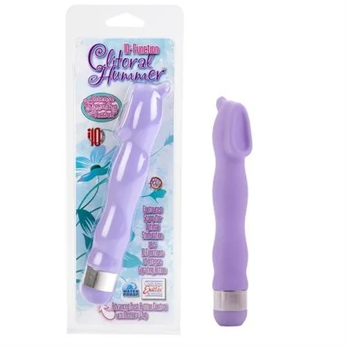 Vibrators 10 Functional Clitoral Hummer Purple CalExotics