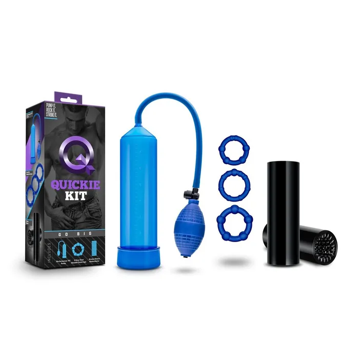Vibrators Blush Novelties Quickie Kit Go Big Blue