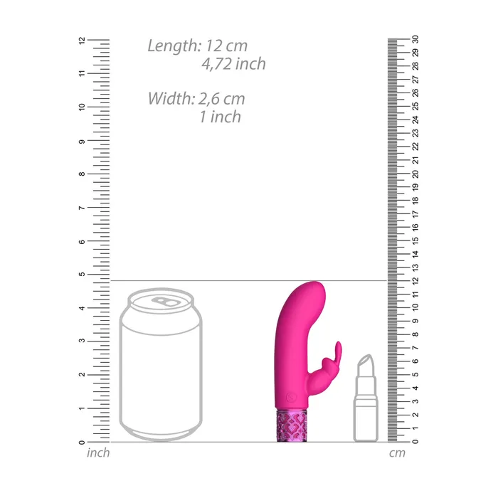Vibrators | Shots Toys Royal Gems Dazzling Rechargeable Rabbit Bullet Pink