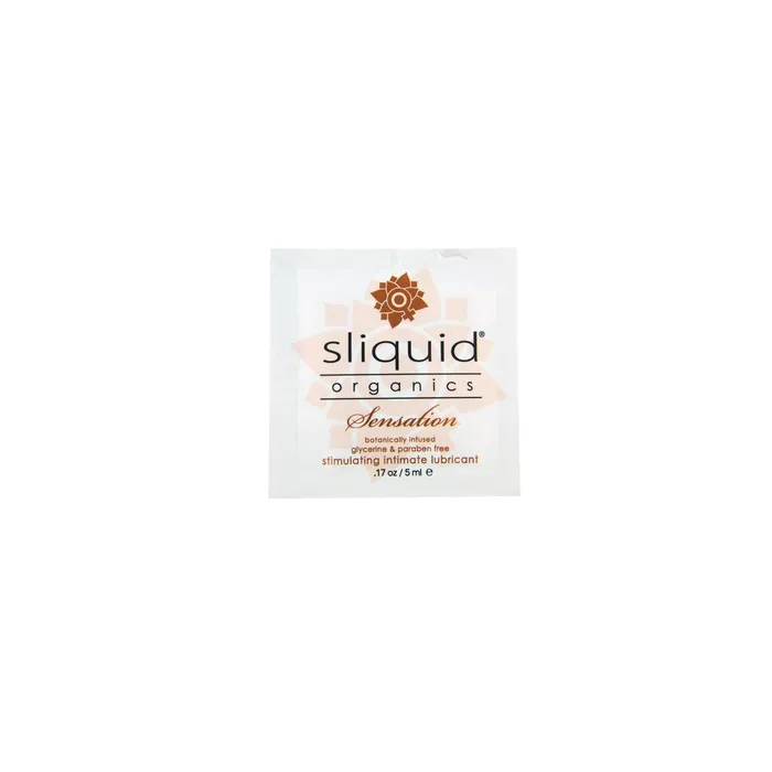 Vibrators Sliquid Sliquid Organics Sensations Pillow Pack pop 17 Fl Oz 60 Count Display